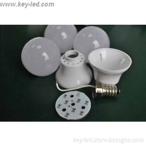 E27 4w G45 led bulb spare parts
